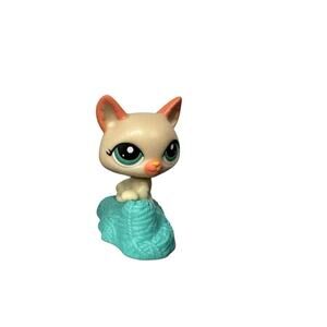 Littlest Pet Shop LPS Bobble Head Tan Cat McDonald’s Happy Meal Toy 2010